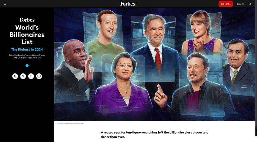 Forbes Billionaires 2024 screenshot 1