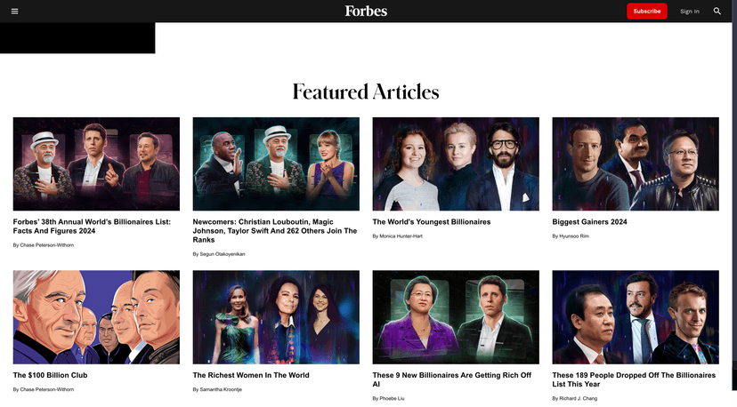 Forbes Billionaires 2024 screenshot 3
